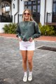Jesus Saves Club Graphic Hunter Green Pullover