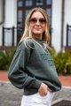 Jesus Saves Club Graphic Hunter Green Pullover