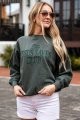 Jesus Saves Club Graphic Hunter Green Pullover