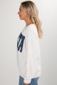 White Atlanta Baseball Sweatshirt
