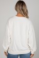 White Chop Chop Script Sweatshirt