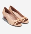 Women's Go-To Malta Peep Toe Bow Wedges