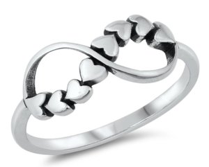 Infinity Hearts Ring