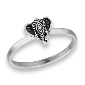 Sterling Silver Elephant Ring